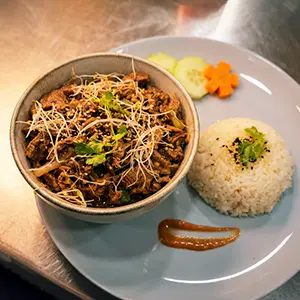 mongoliana con arroz